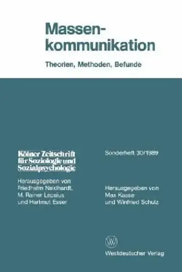 Cover of Massenkommunikation