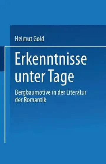 Cover of Erkenntnisse Unter Tage