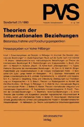 Cover of Theorien Der Internationalen Beziehungen