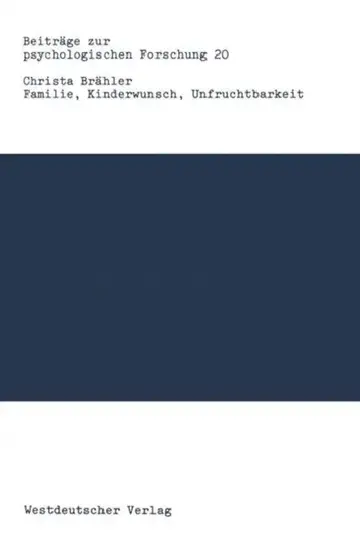 Cover of Familie, Kinderwunsch, Unfruchtbarkeit