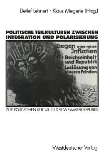 Cover of Politische Teilkulturen Zwischen Integration Und Polarisierung