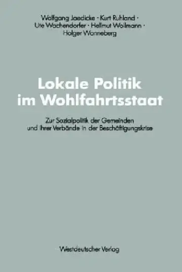 Cover of Lokale Politik Im Wohlfahrtsstaat