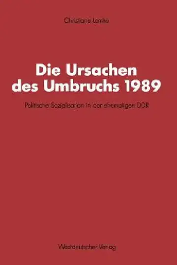 Cover of Die Ursachen Des Umbruchs 1989