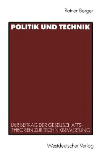 Cover of Politik Und Technik