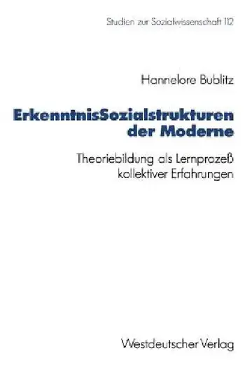 Cover of Erkenntnissozialstrukturen Der Moderne