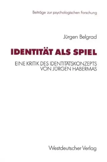 Cover of Identität ALS Spiel