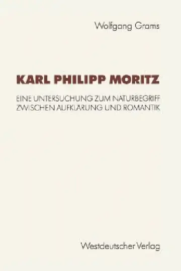 Cover of Karl Philipp Moritz