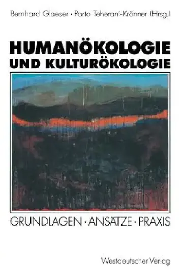 Cover of Humanökologie Und Kulturökologie