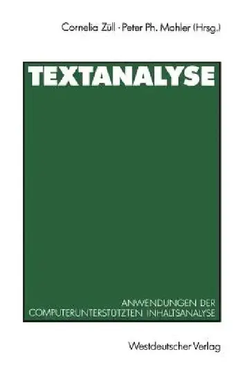 Cover of Textanalyse