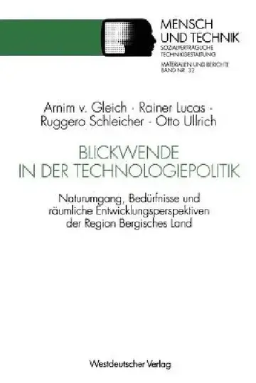 Cover of Blickwende in Der Technologiepolitik