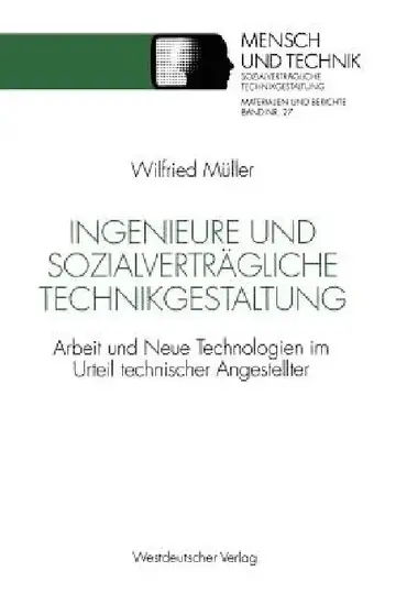 Cover of Ingenieure Und Sozialverträgliche Technikgestaltung