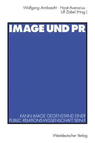 Cover of Image Und PR