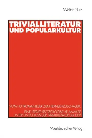 Cover of Trivialliteratur Und Popularkultur