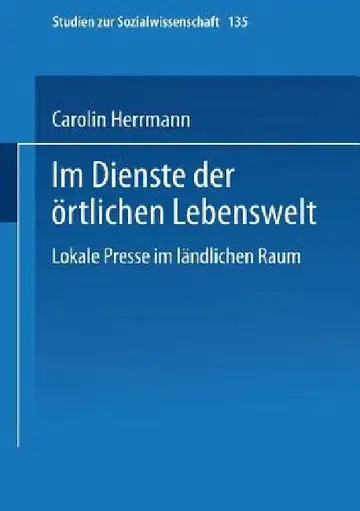 Cover of Im Dienste Der Örtlichen Lebenswelt