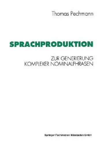 Cover of Sprachproduktion
