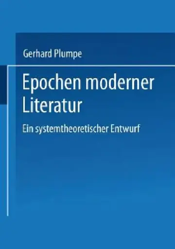 Cover of Epochen Moderner Literatur