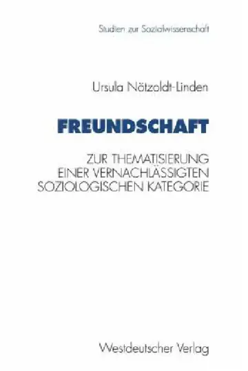 Cover of Freundschaft
