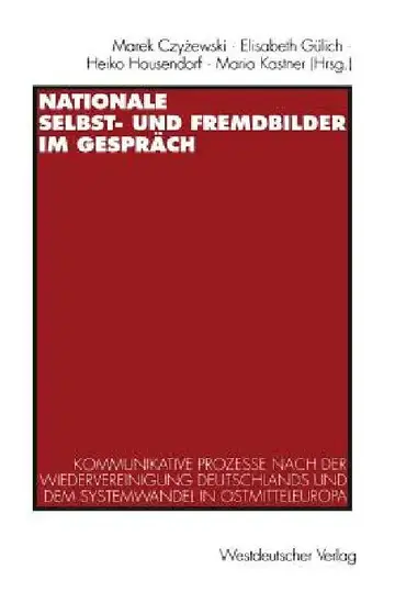 Cover of Nationale Selbst- Und Fremdbilder Im Gespräch