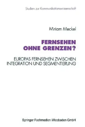 Cover of Fernsehen Ohne Grenzen?