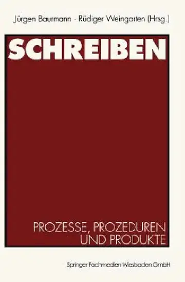 Cover of Schreiben