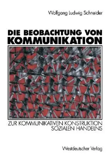 Cover of Die Beobachtung Von Kommunikation
