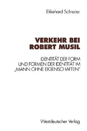 Cover of Verkehr Bei Robert Musil