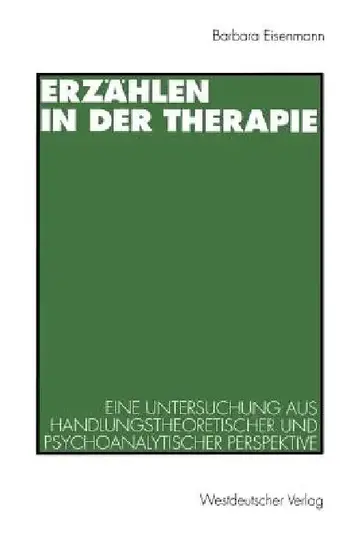 Cover of Erzählen in Der Therapie