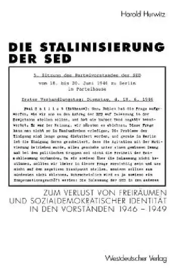 Cover of Die Stalinisierung Der sed