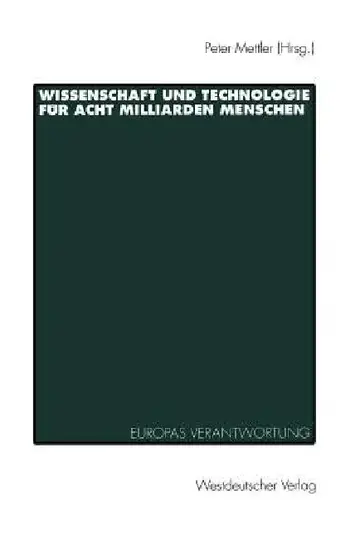 Cover of Wissenschaft Und Technologie Für Acht Milliarden Menschen