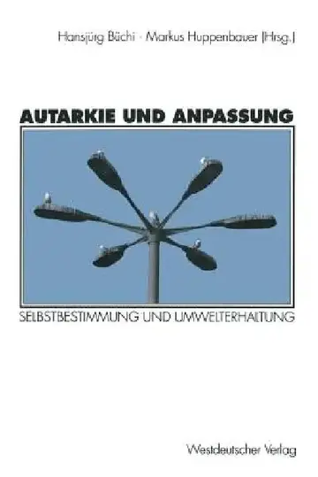 Cover of Autarkie Und Anpassung