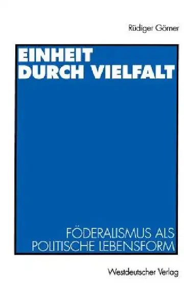 Cover of Einheit Durch Vielfalt