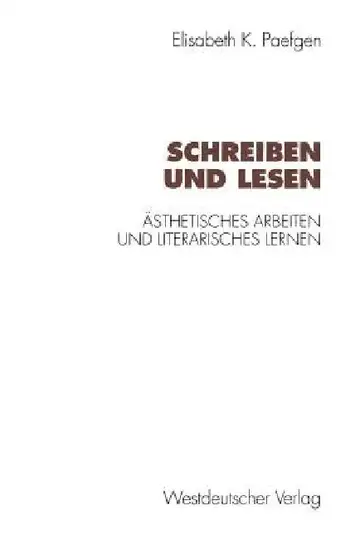 Cover of Schreiben Und Lesen