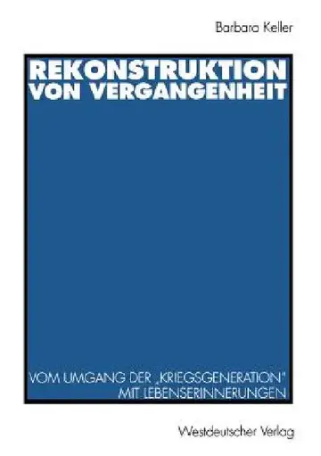 Cover of Rekonstruktion Von Vergangenheit