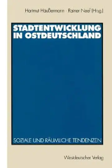 Cover of Stadtentwicklung in Ostdeutschland