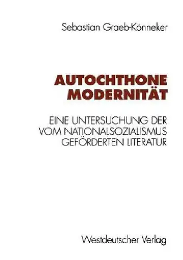 Cover of Autochthone Modernität