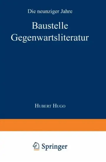 Cover of Baustelle Gegenwartsliteratur
