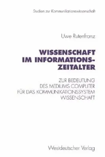 Cover of Wissenschaft Im Informationszeitalter