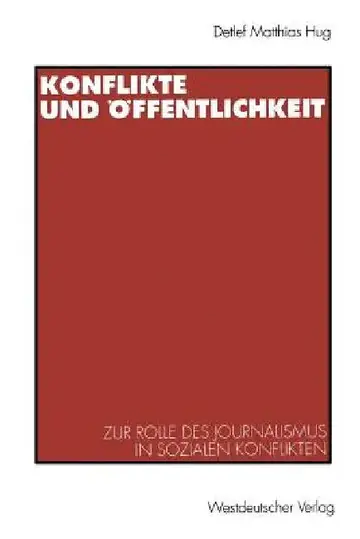 Cover of Konflikte Und Öffentlichkeit