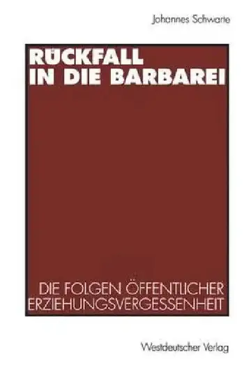 Cover of Rückfall in Die Barbarei
