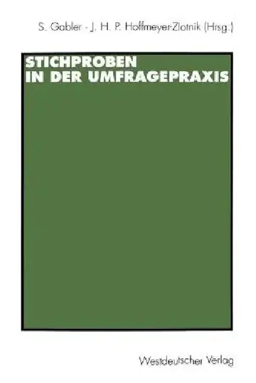 Cover of Stichproben in Der Umfragepraxis