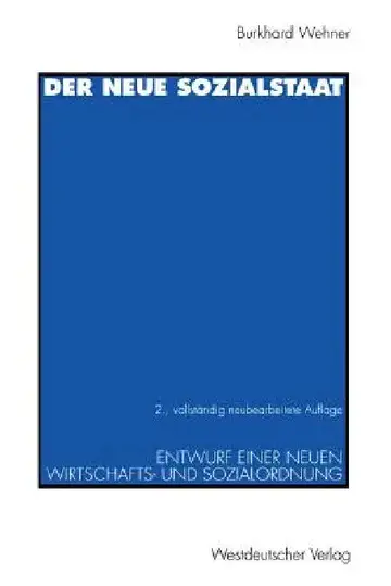 Cover of Der Neue Sozialstaat