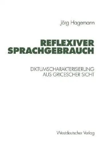 Cover of Reflexiver Sprachgebrauch