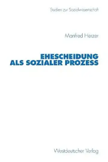 Cover of Ehescheidung ALS Sozialer Prozeß