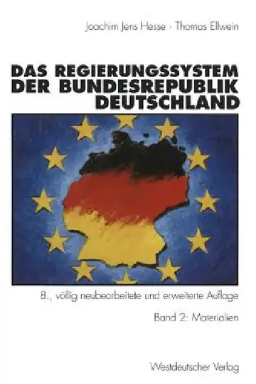 Cover of Das Regierungssystem Der Bundesrepublik Deutschland