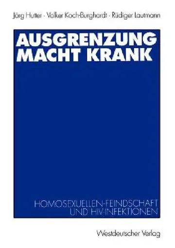 Cover of Ausgrenzung Macht Krank