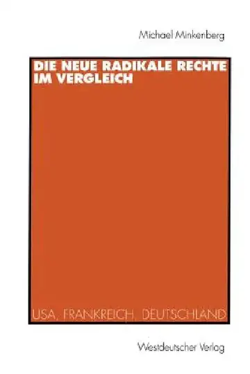 Cover of Die Neue Radikale Rechte Im Vergleich