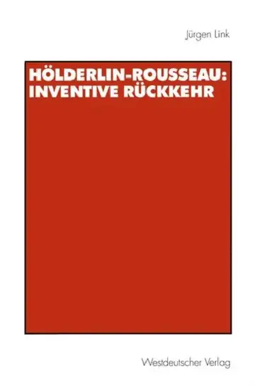 Cover of Hölderlin-Rousseau