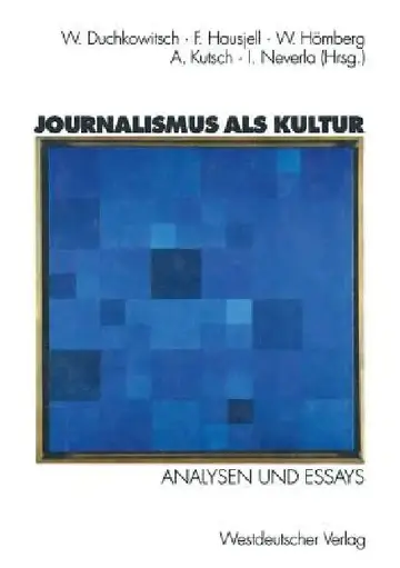 Cover of Journalismus ALS Kultur