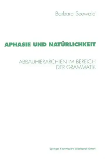 Cover of Aphasie Und Natürlichkeit