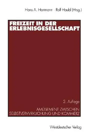 Cover of Freizeit in Der Erlebnisgesellschaft